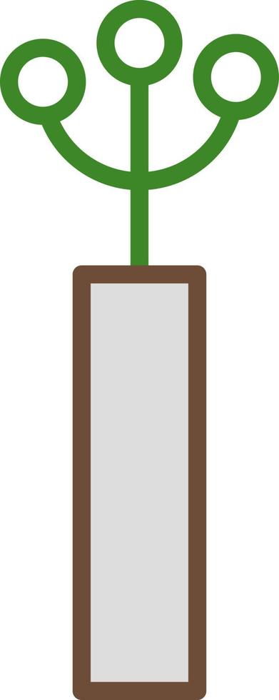 Pilea plant in pot, illustration, on a white background. vector