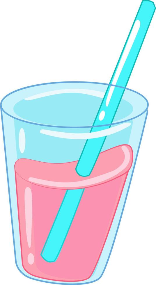 jugo de rosa, vector sobre fondo blanco