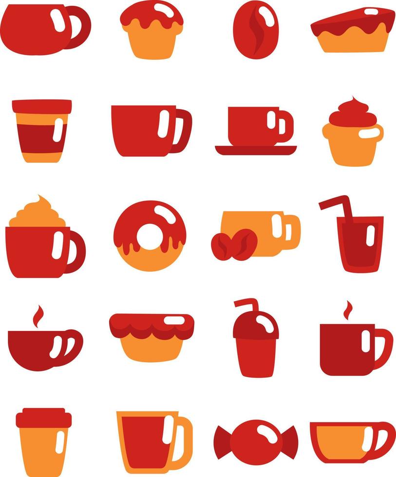 Coffee break, illustration, vector on a white background.