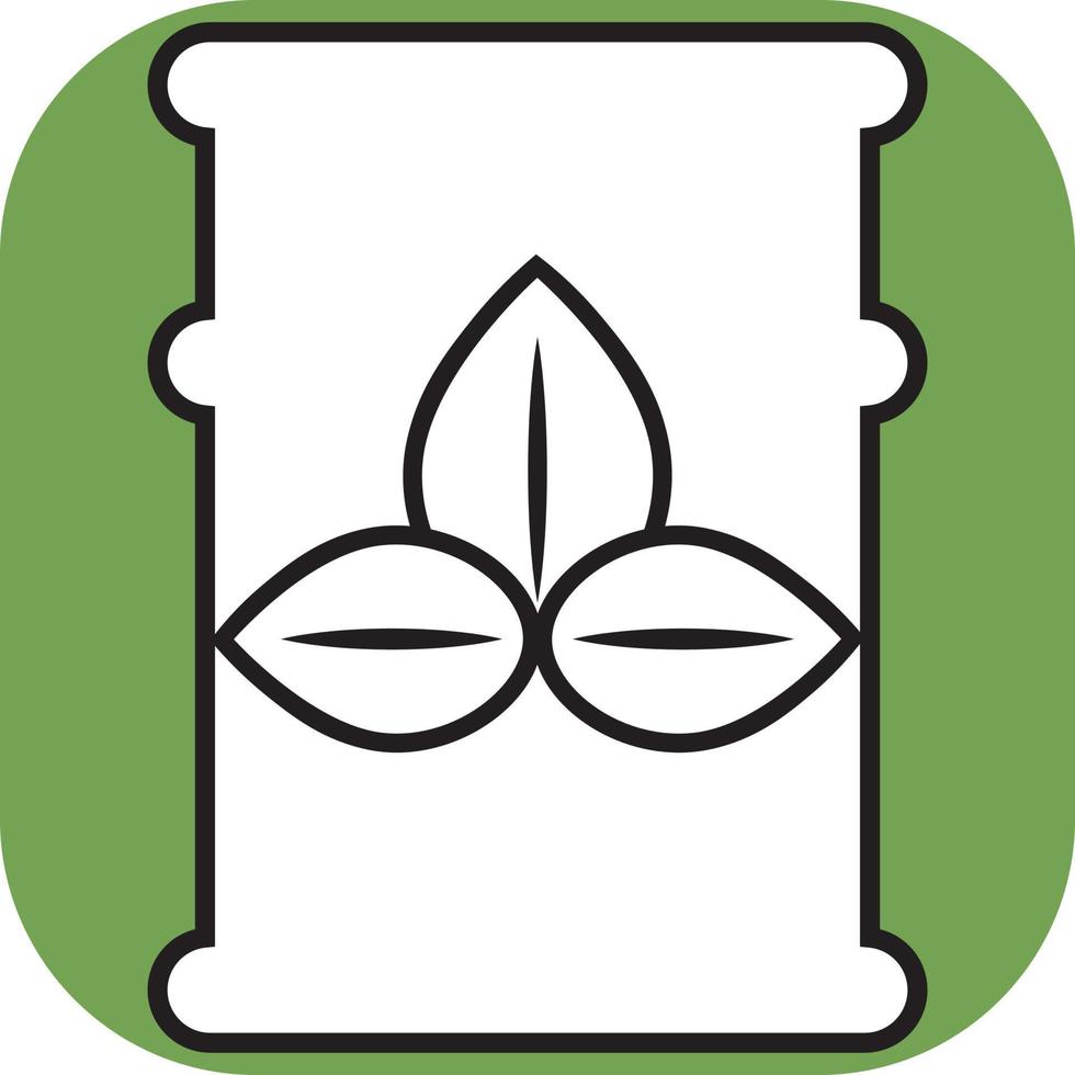 Biofuel barrel, illustration, vector on a white background.