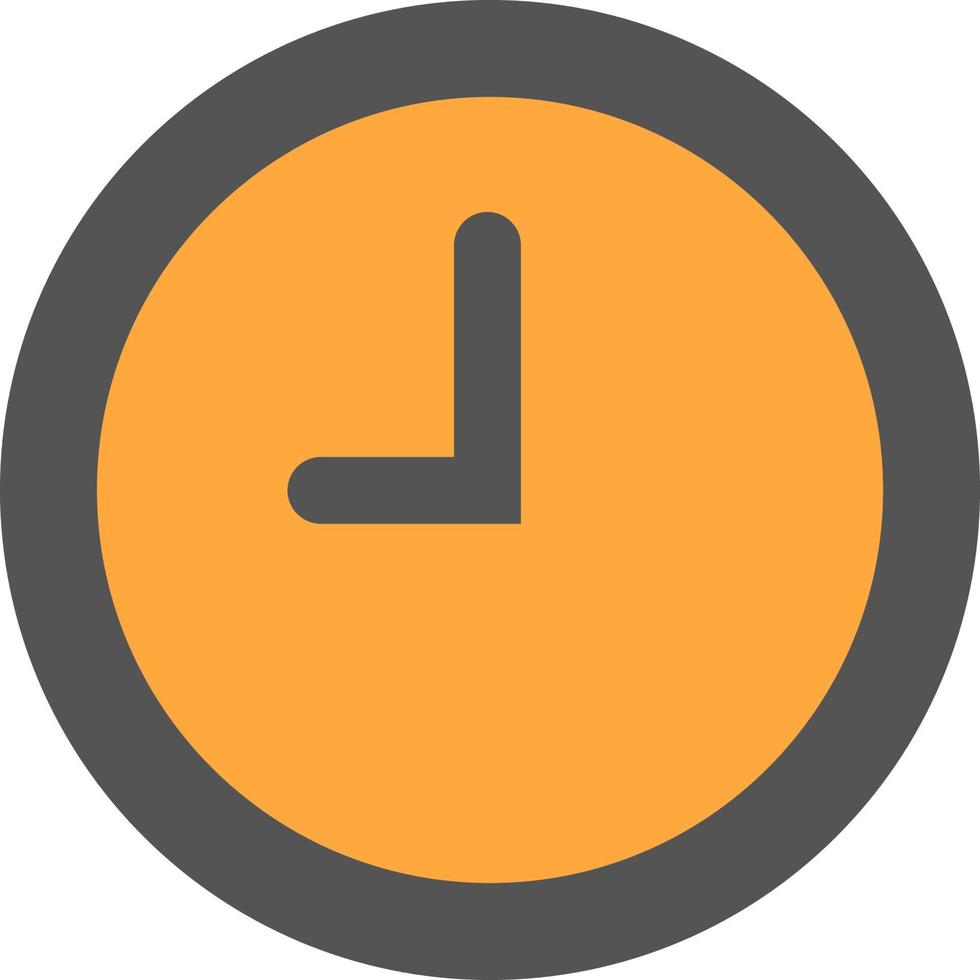 Office clock, illustration, vector, on a white background. vector