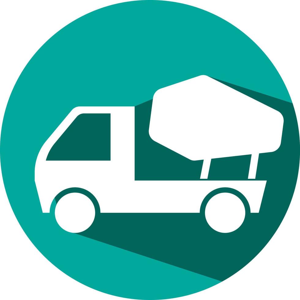 Cement mixer truck, illustration, vector on a white background.