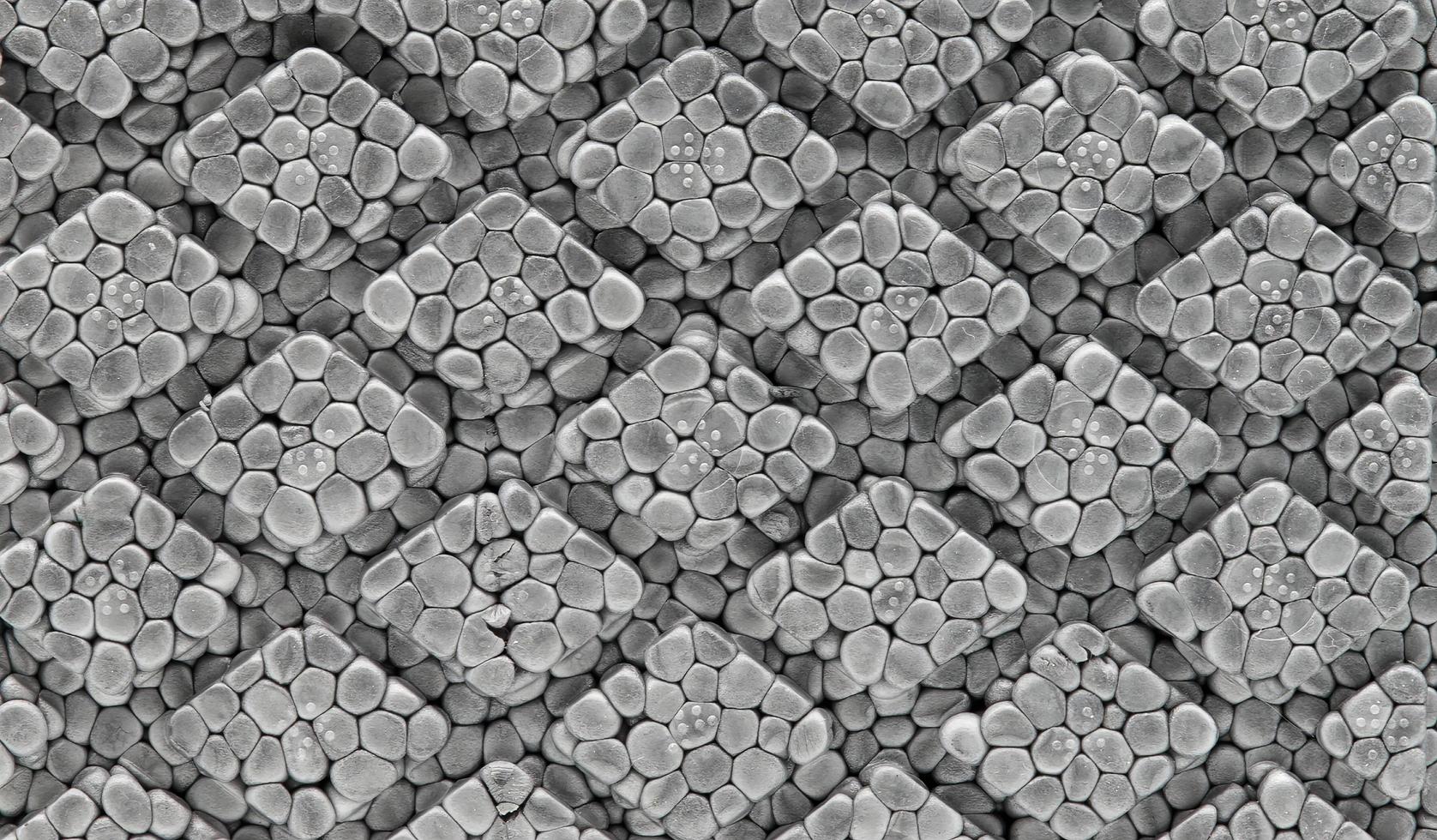 Polystyrene cells foam view as background photo