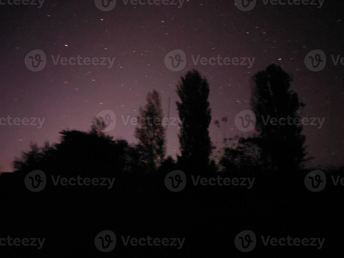 Beautiful night sky with stars photo