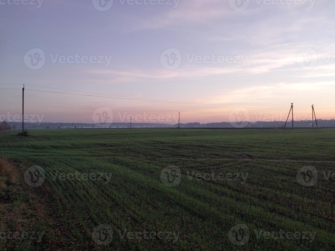 Morning and night panorama of dawn photo