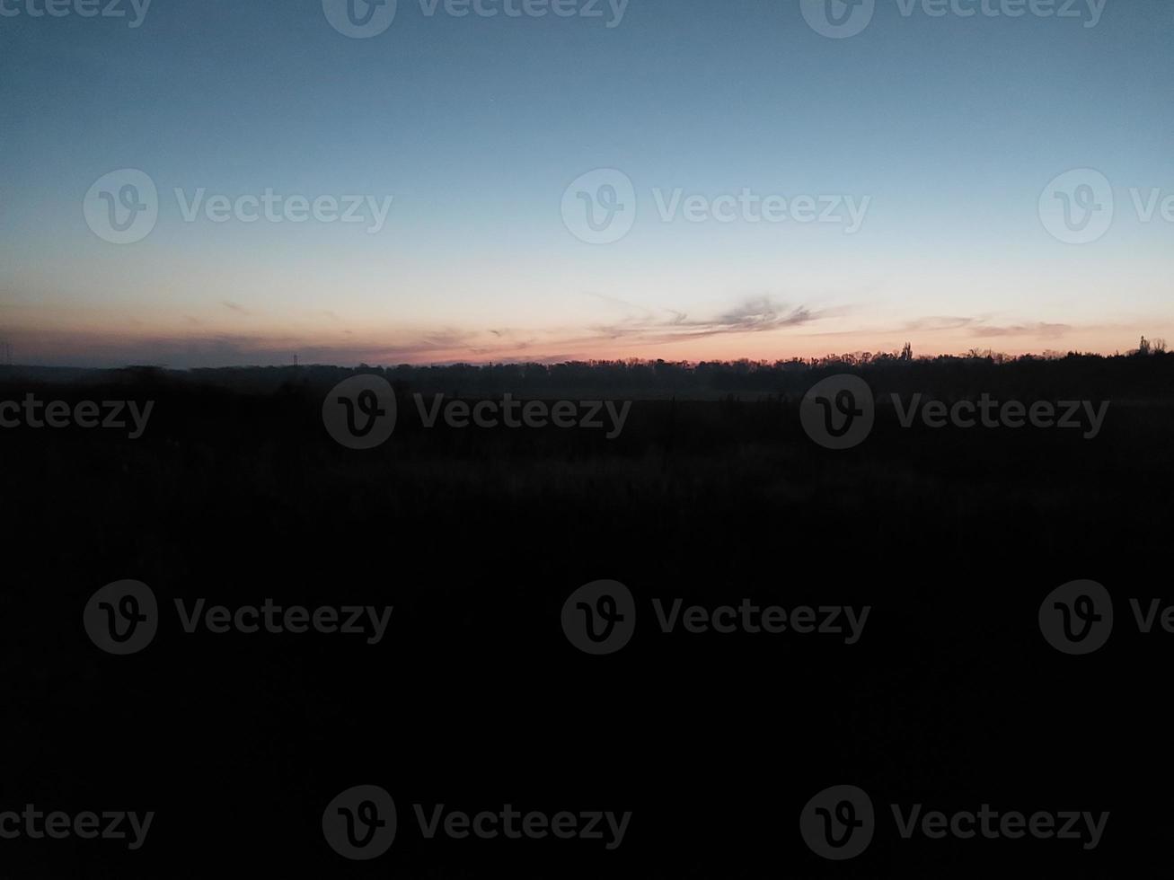 Morning and night panorama of dawn photo