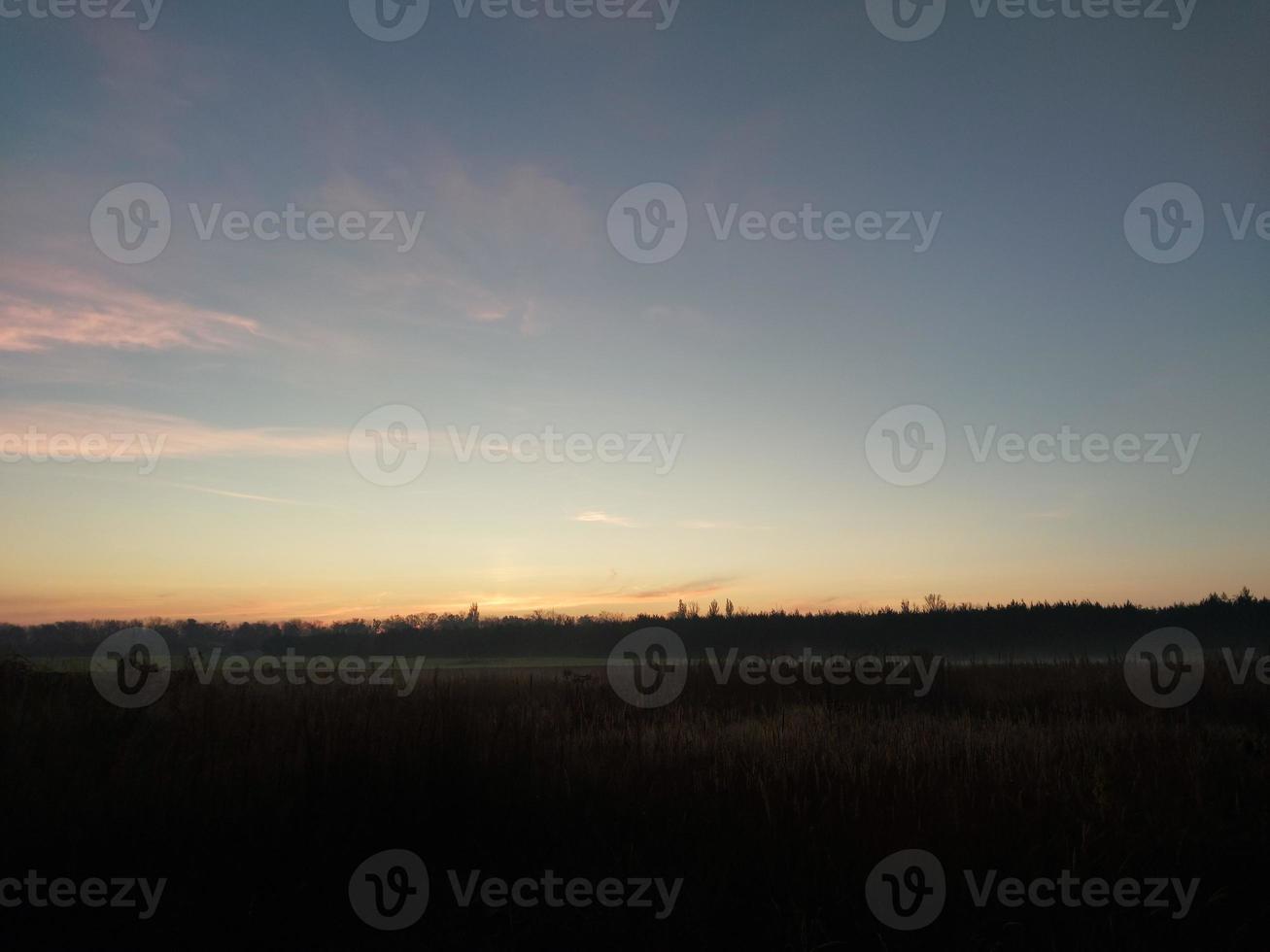 Morning and night panorama of dawn photo