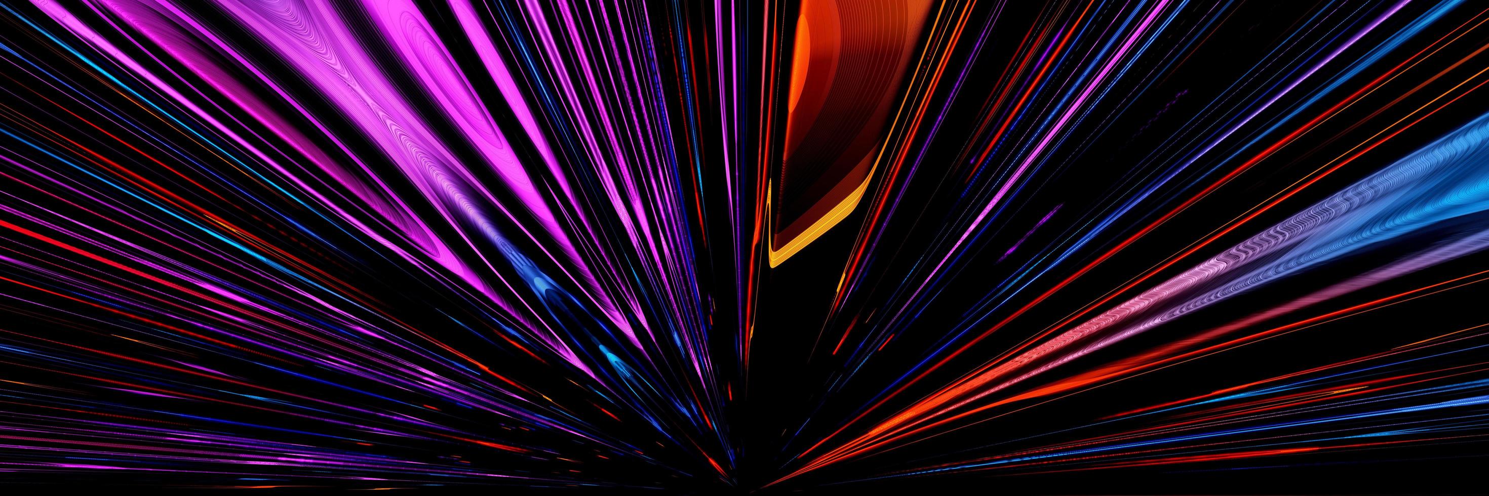 3D Rendering  futuristic Sci-fi neon laser multicolored light beam technology background photo