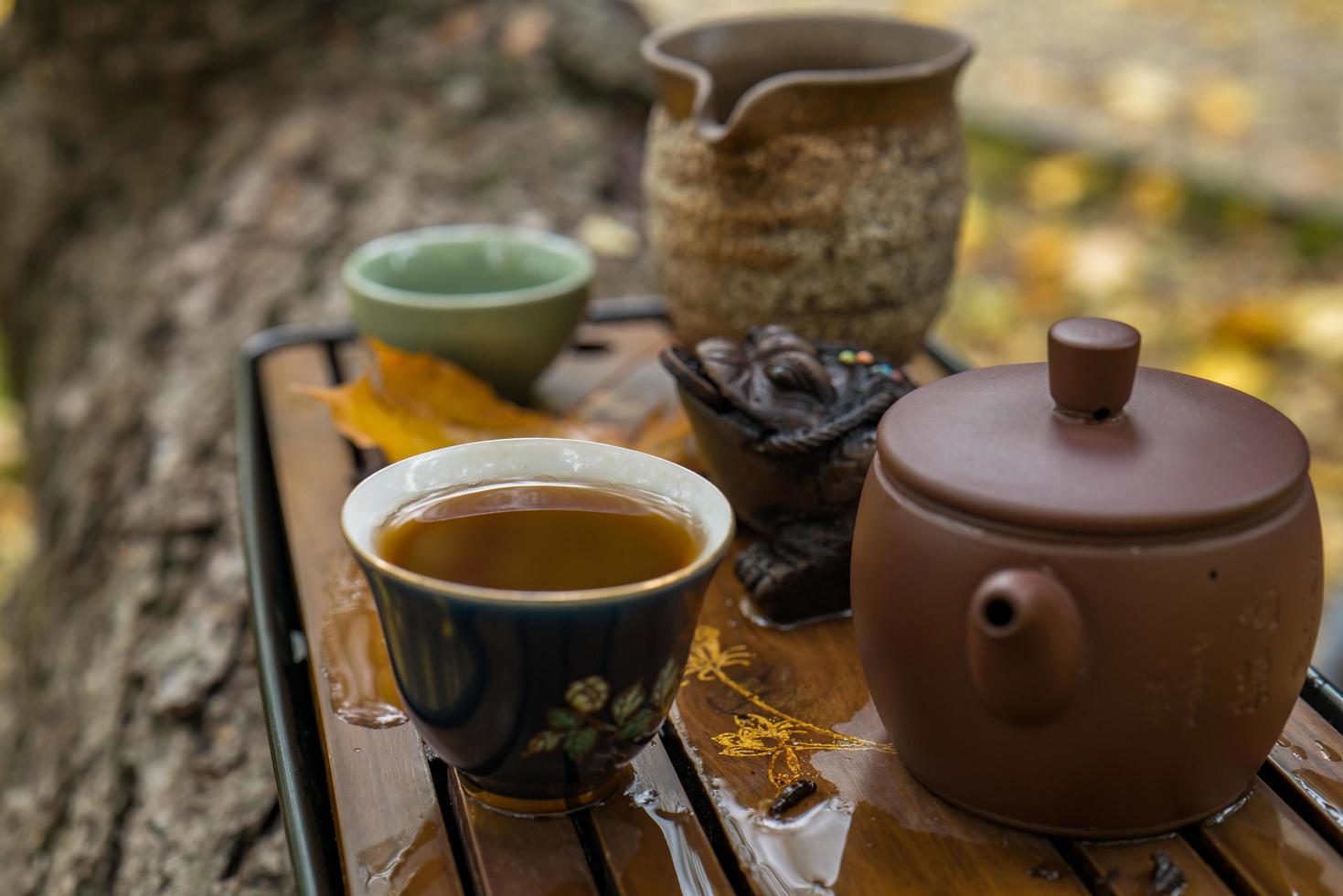 Table For Traditional Tea Ceremony photo