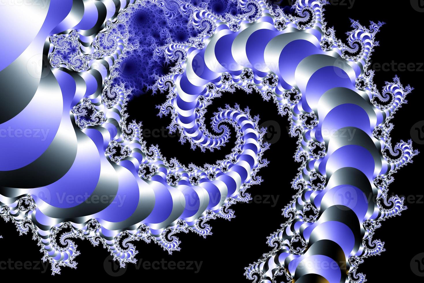 Beautiful zoom into the infinite mathematical mandelbrot set fractal. photo