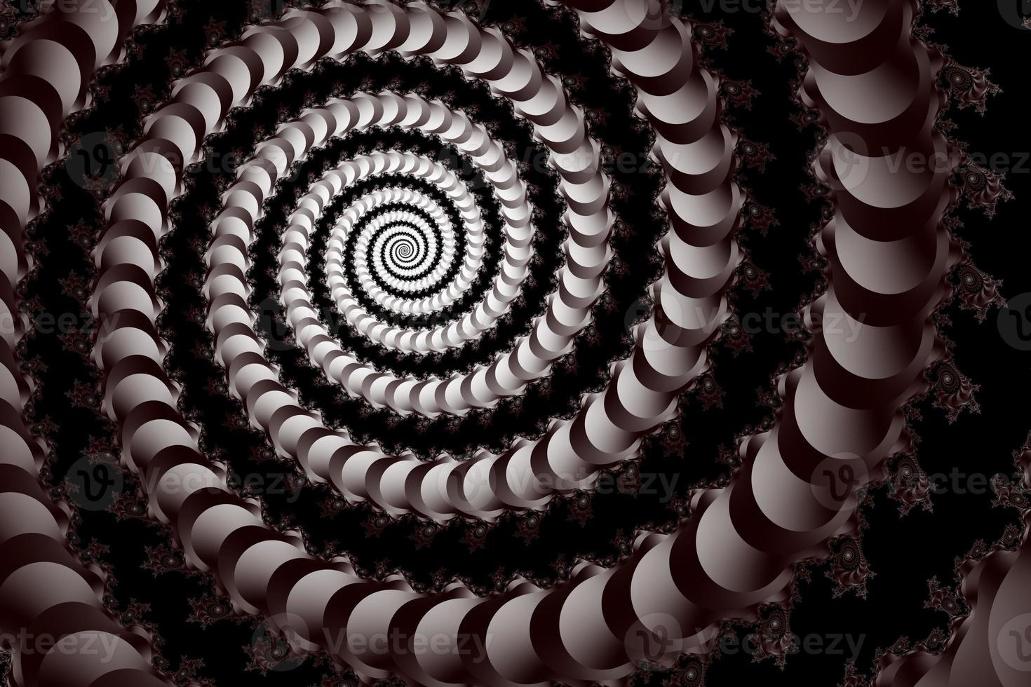 hermoso zoom en el infinito conjunto matemático mandelbrot fractal. foto