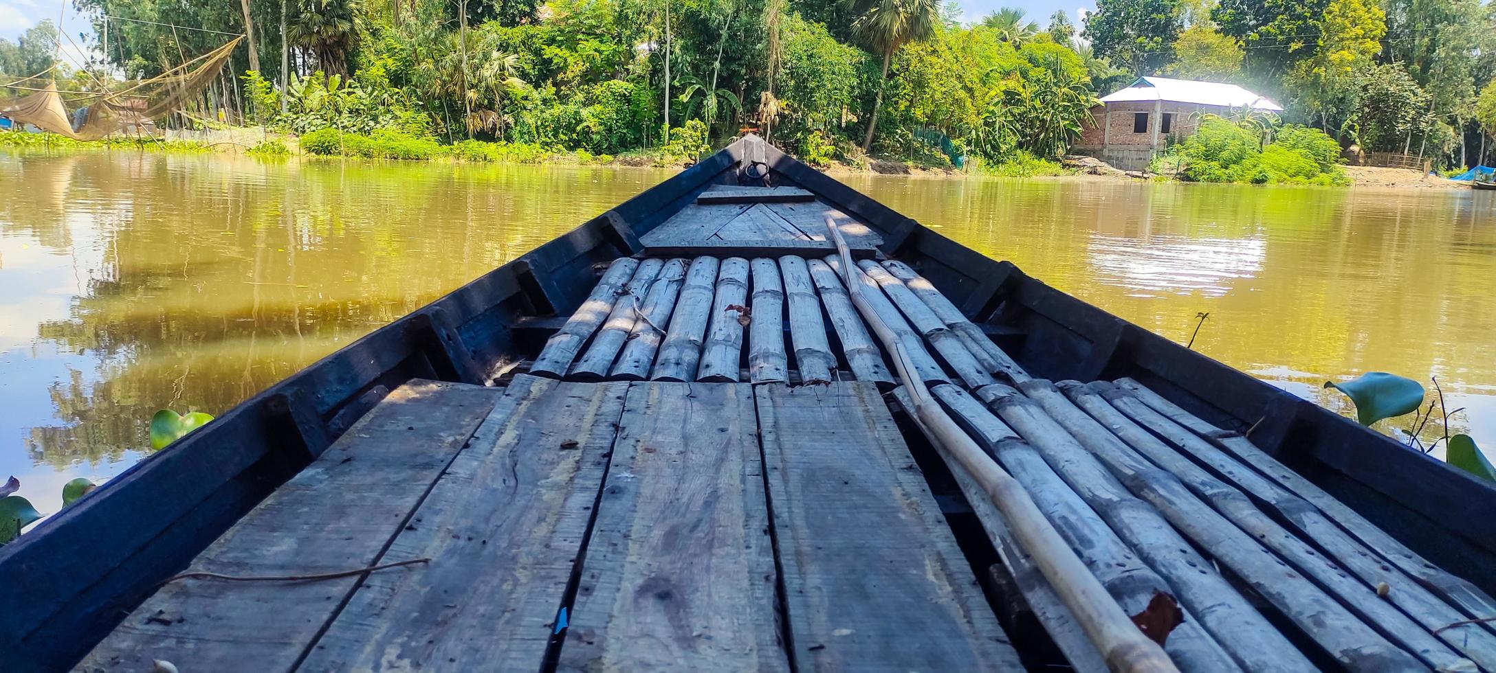 boat photo in a pond