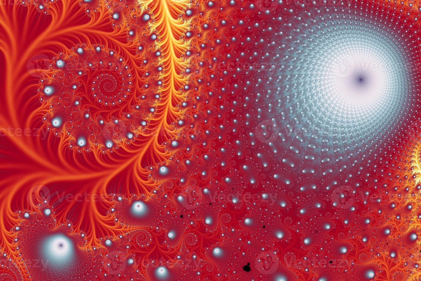 Beautiful zoom into the infinite mathematical mandelbrot set fractal. photo