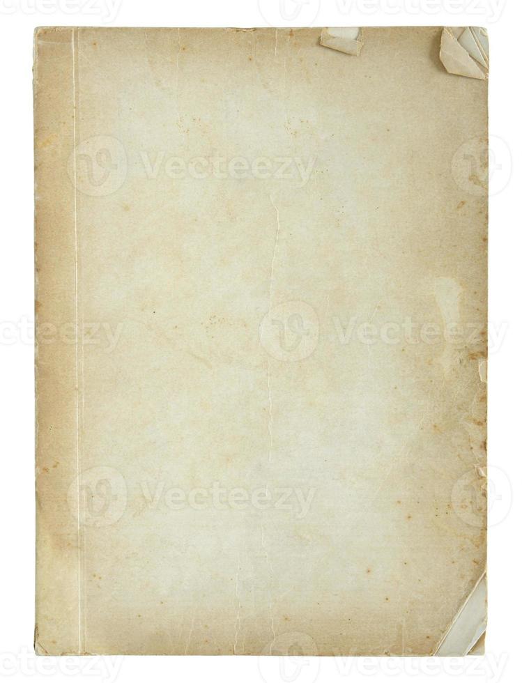 old book pages isolated on white photo