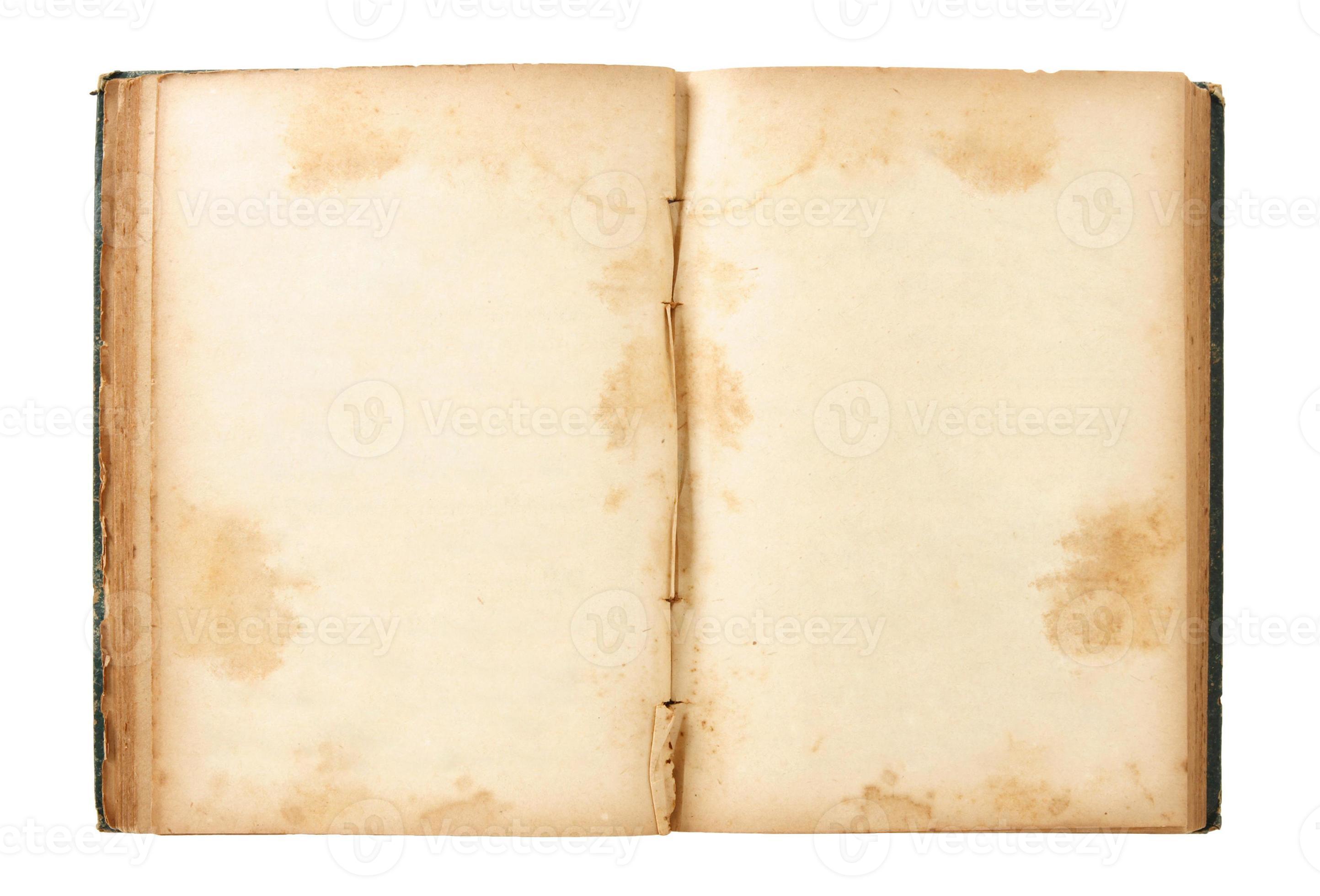Old book open isolated on white background 13844015 Stock Photo at Vecteezy