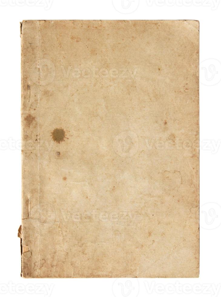 old book pages isolated on white photo