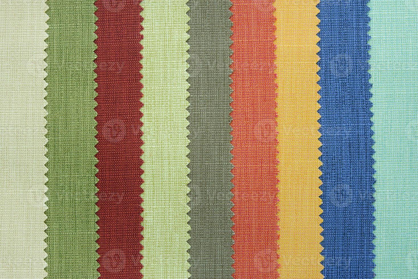 Multi color fabric texture samples photo