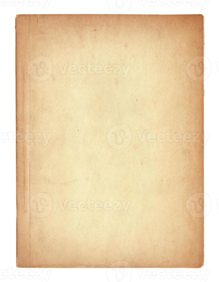 old book pages isolated on white photo
