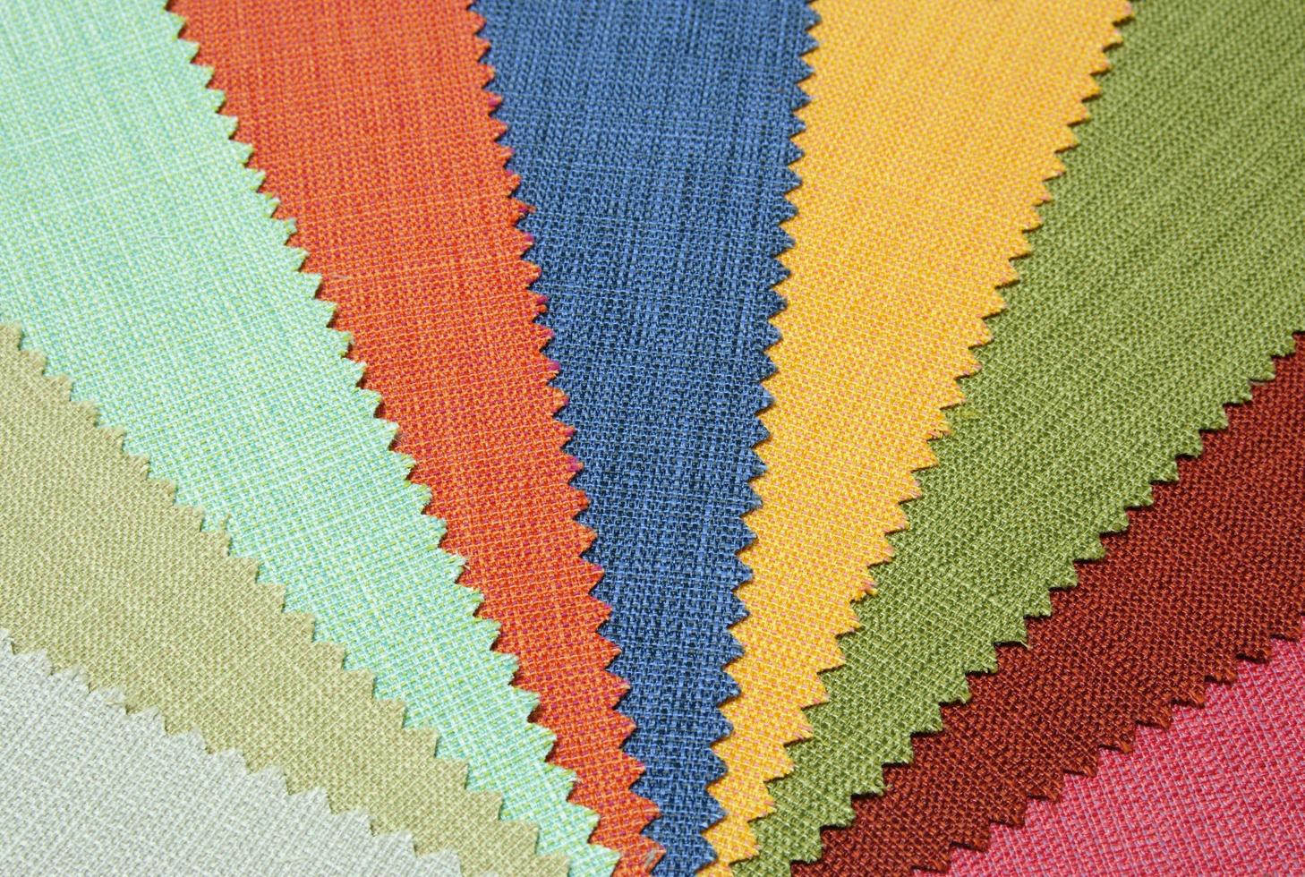 Multicolor tone of fabric texture sample photo