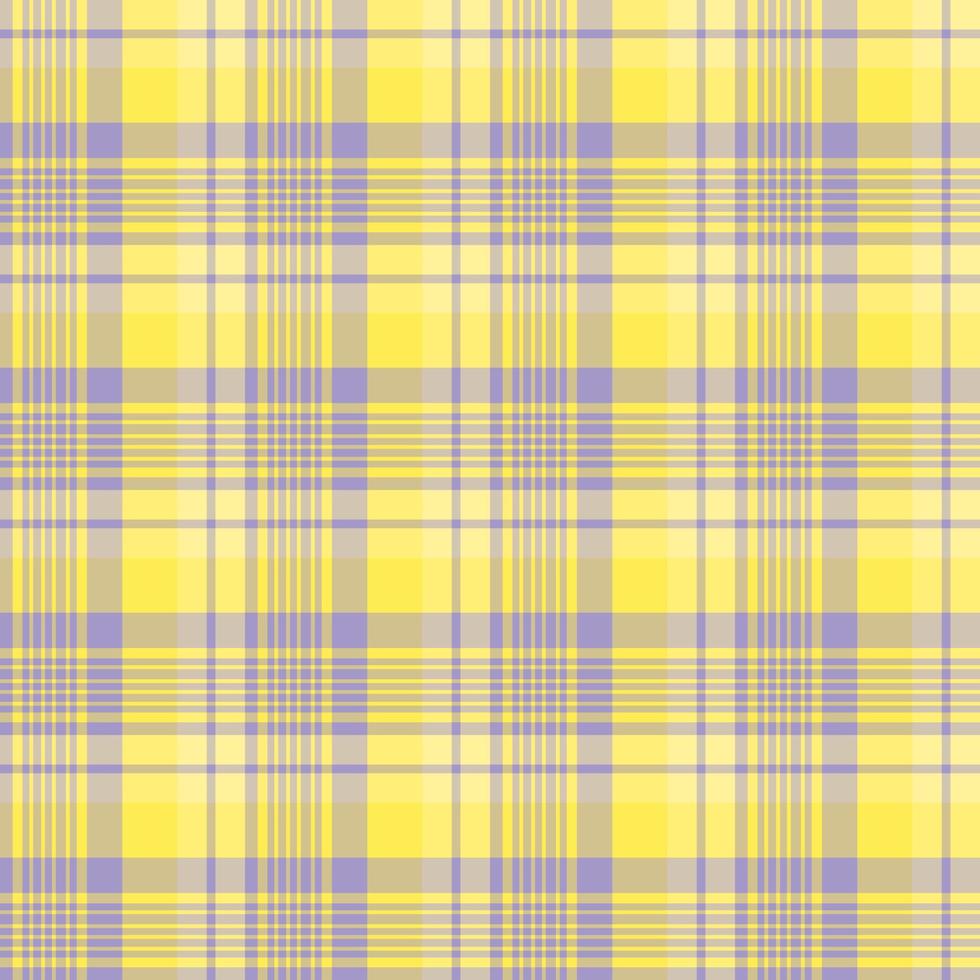 patrón impecable en sencillos y acogedores colores violeta y amarillo para tela escocesa, tela, textil, ropa, mantel y otras cosas. imagen vectorial vector