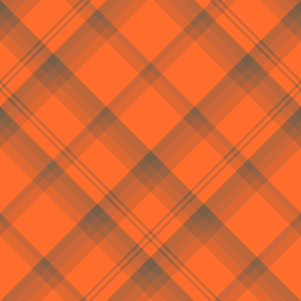 Seamless pattern in simple cozy orange and gray colors for plaid, fabric, textile, clothes, tablecloth and other things. Vector image. 2