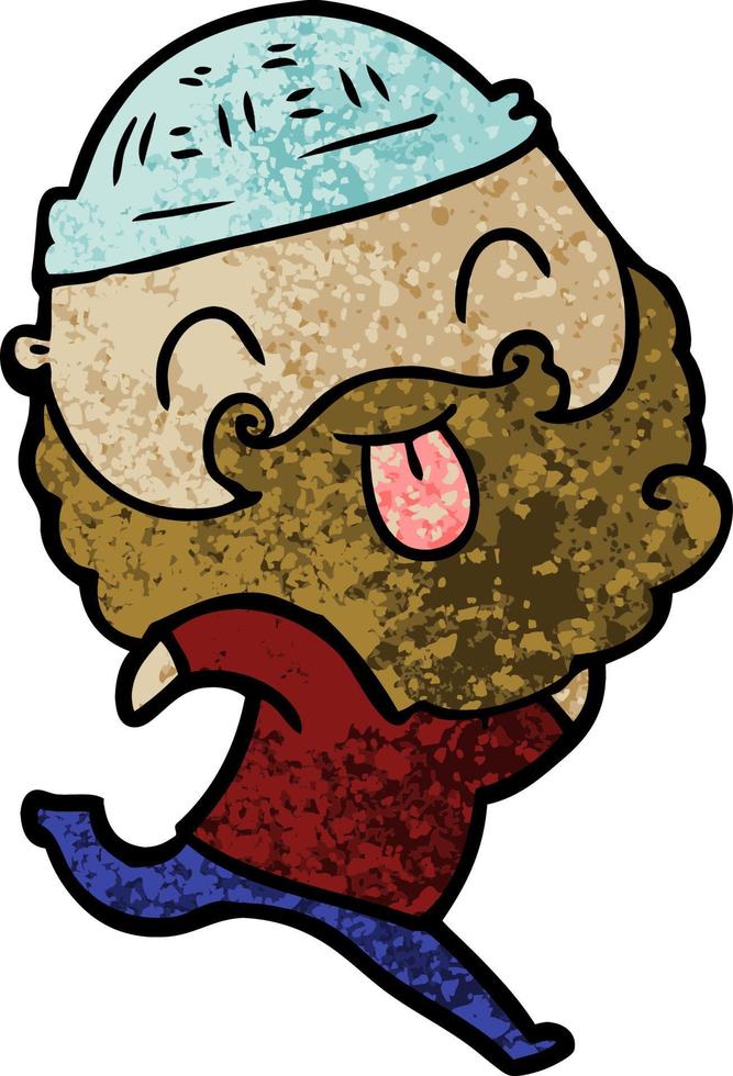 Vector man character in cartoon style