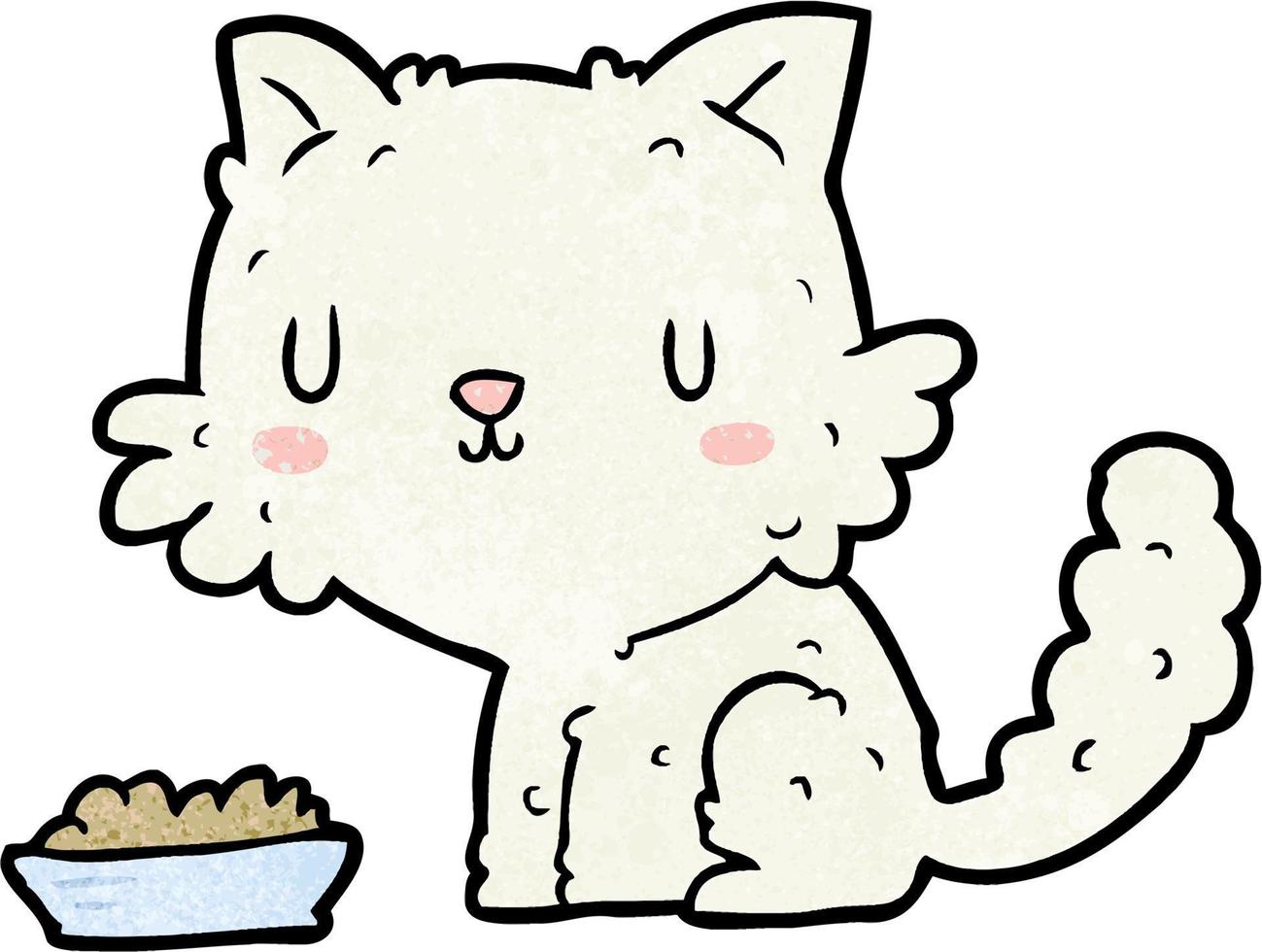 Vector cat character in cartoon style