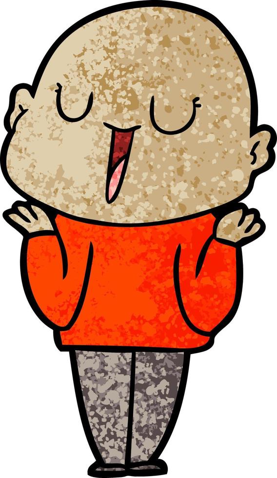 Vector man character in cartoon style