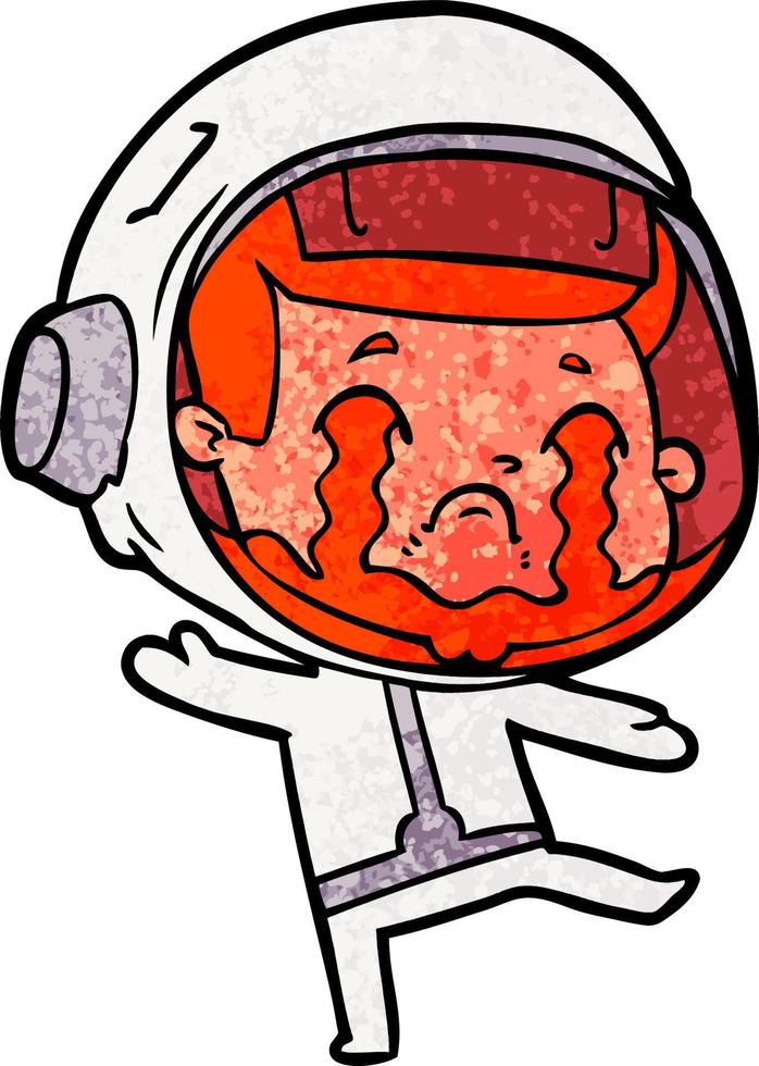 Vector astronaut character in cartoon style