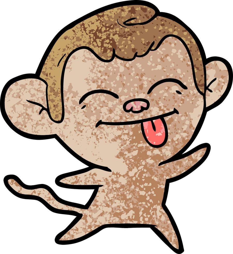 Vector monkey character in cartoon style