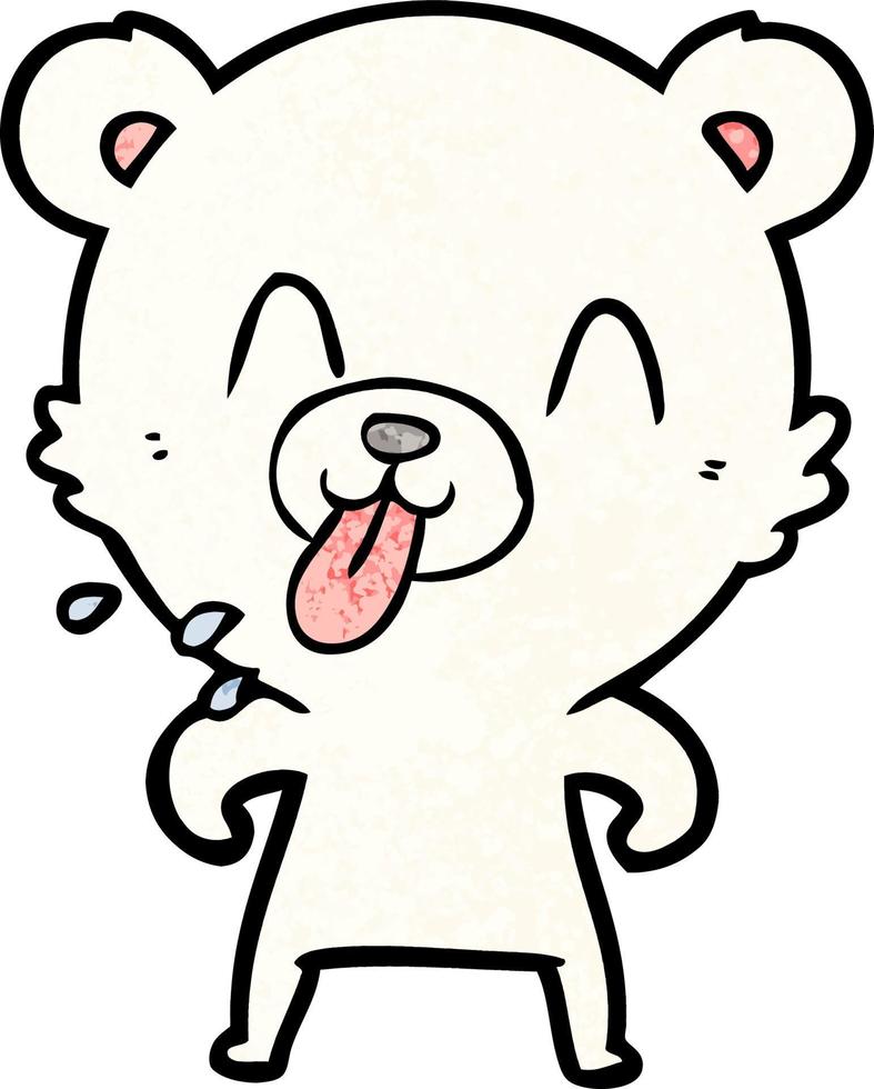 Vector polar bear character in cartoon style