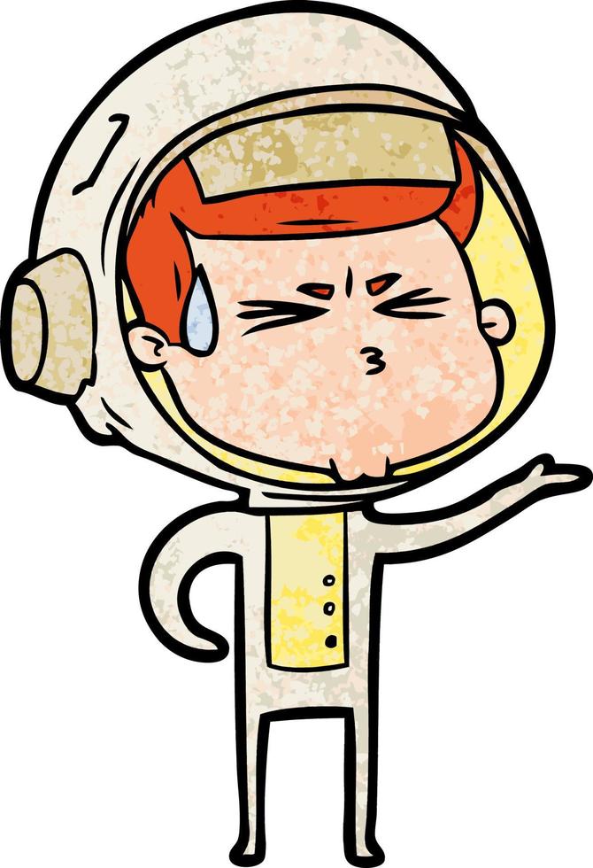 Vector astronaut character in cartoon style