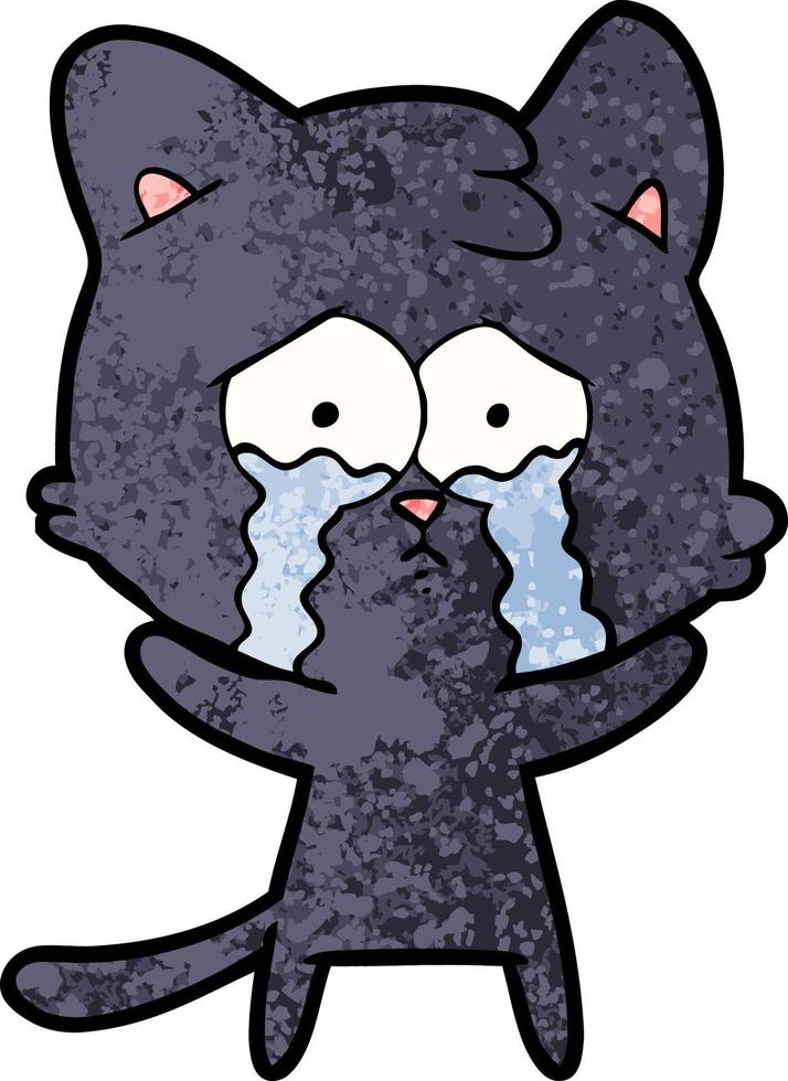 Vector cat character in cartoon style