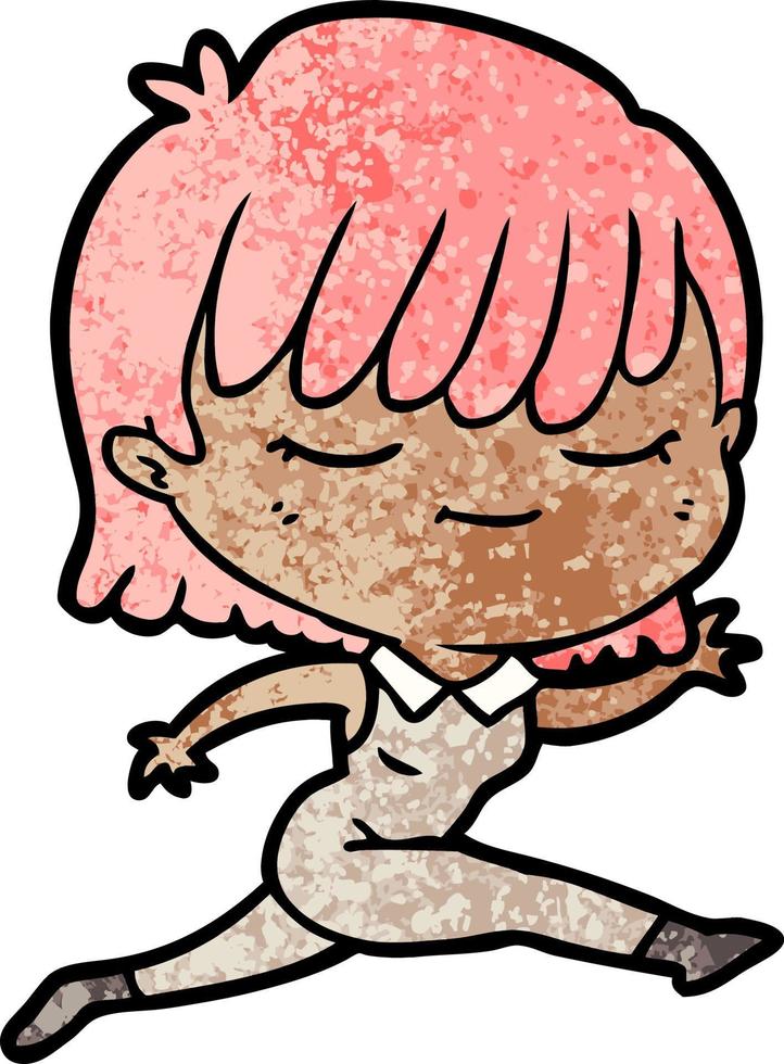 Vector woman character in cartoon style