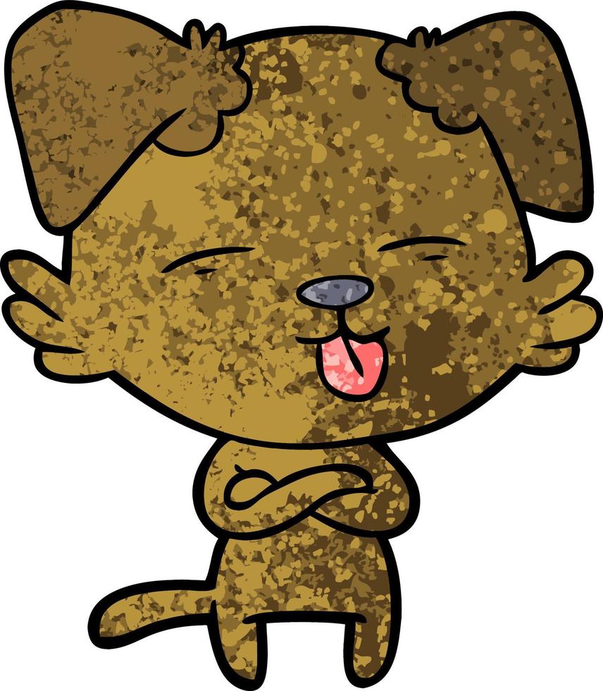 Vector dog character in cartoon style