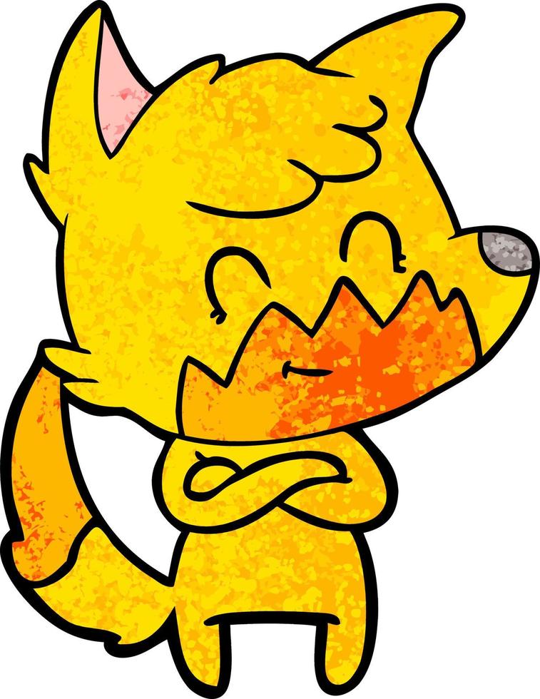 Vector fox character in cartoon style