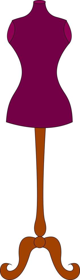 Pink mannequin, illustration, vector on white background. 13844893