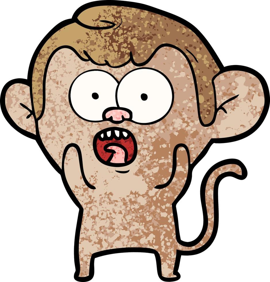 Vector monkey character in cartoon style