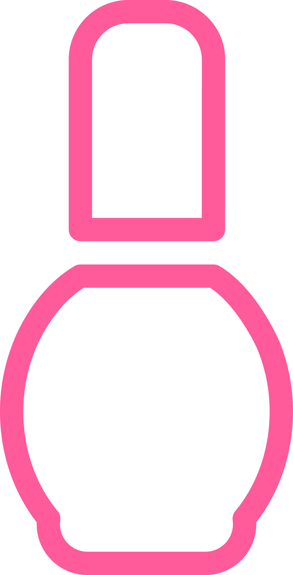 Pink nailpolish, illustration, vector on a white background. 13845023