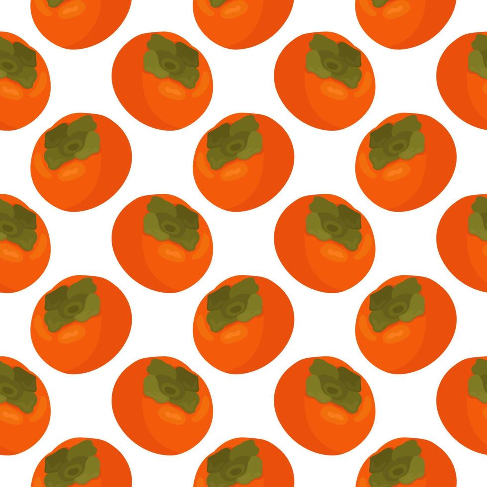 Red diospyros ,seamless pattern on white background. vector