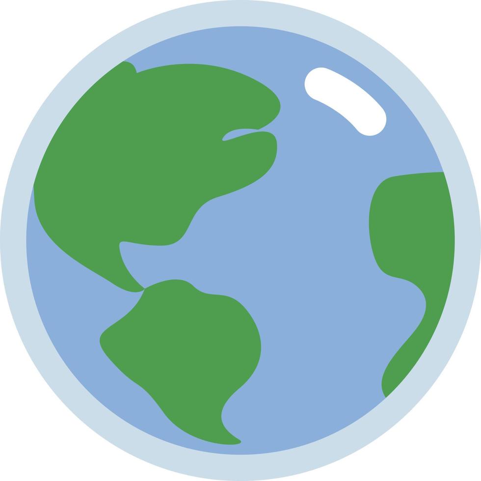 Earth from space, illustration, vector on white background.