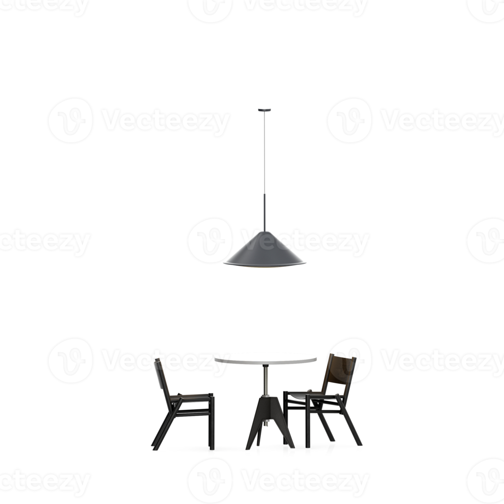 isometrische tafel reeks voorkant 3d geven png