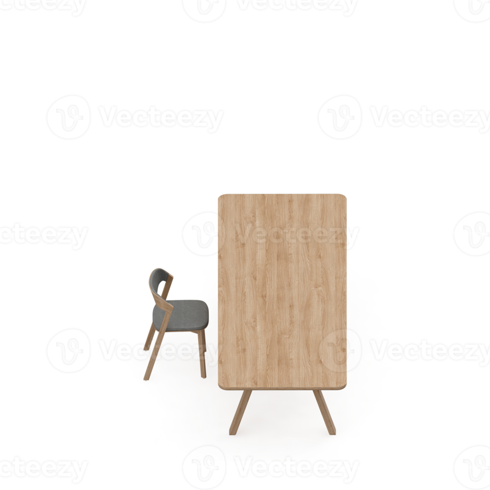 Isometric Table set Perspective 3D render png