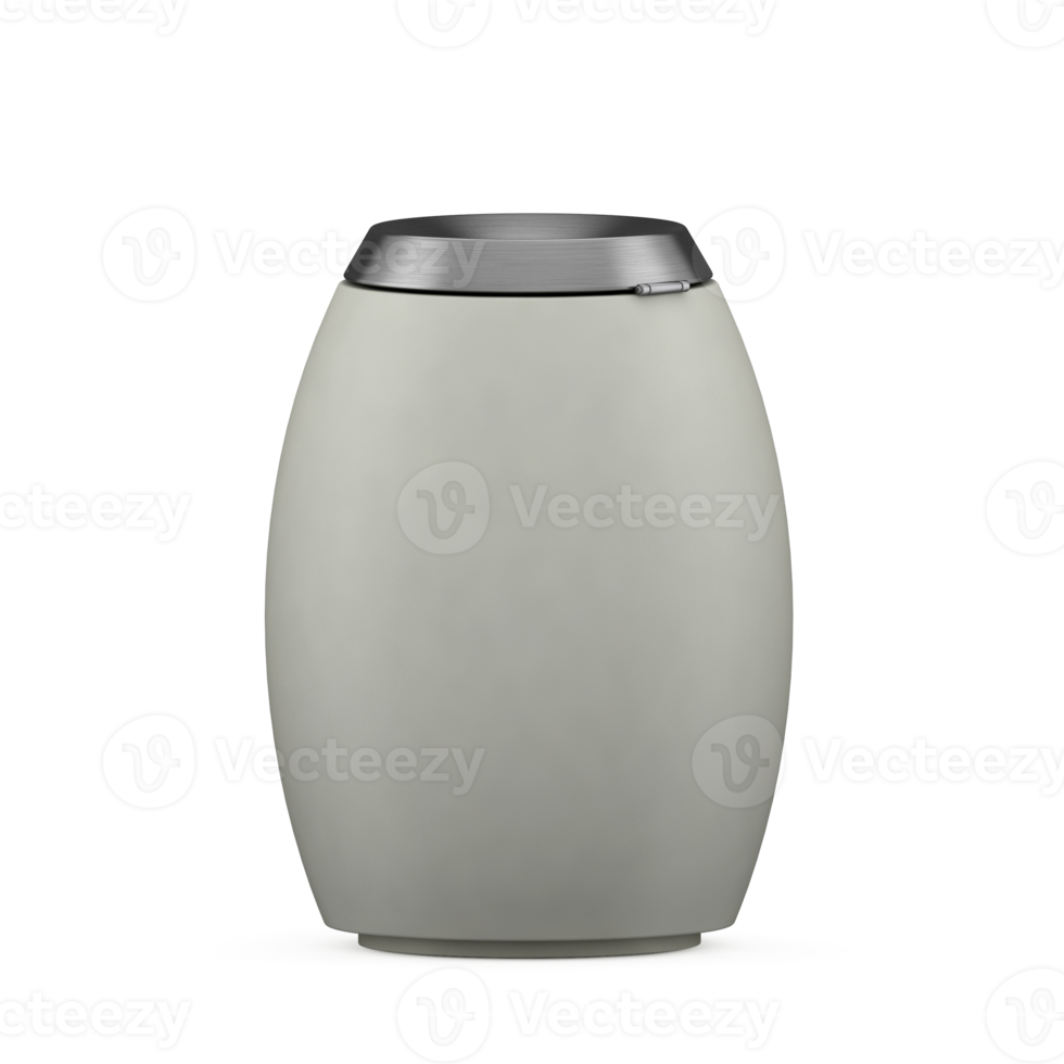 Isometric Trash Cans 3D Render png