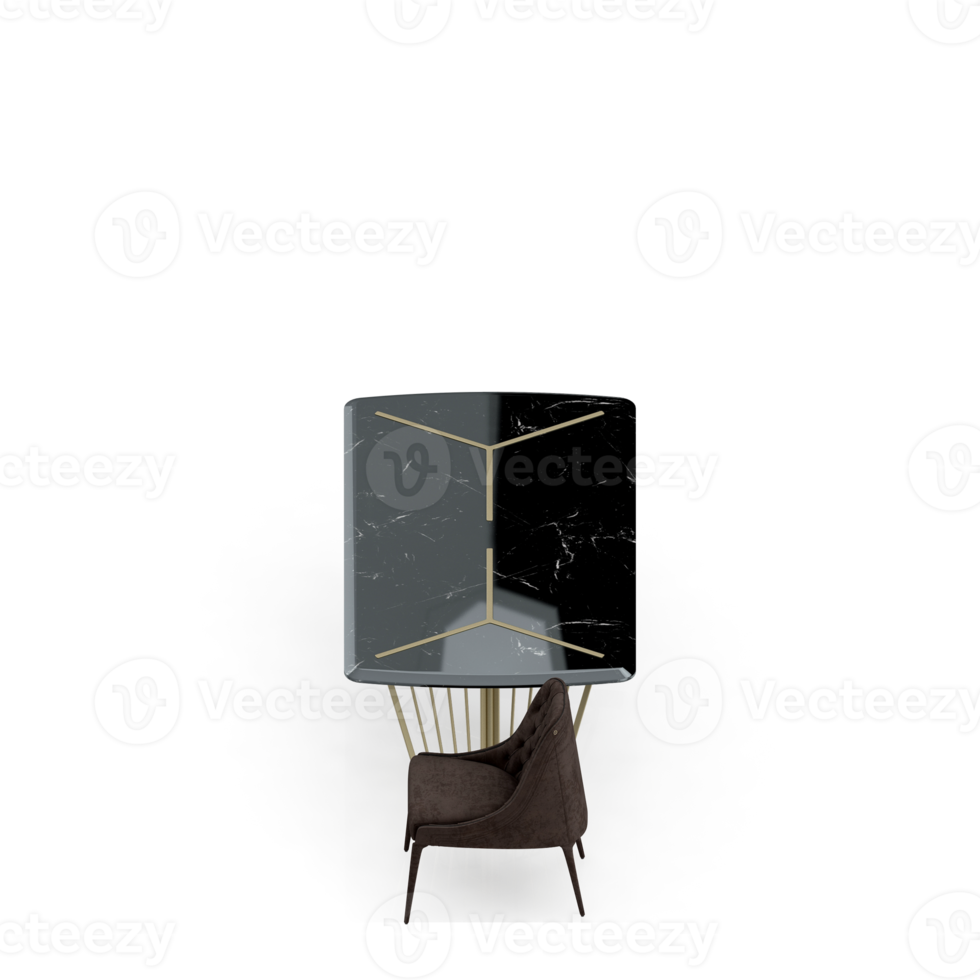 Isometric Table set Perspective 3D render png