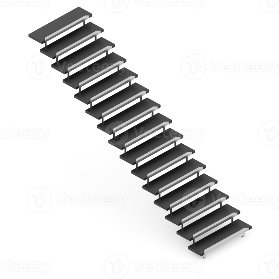 escalier isométrique 3d isolé png