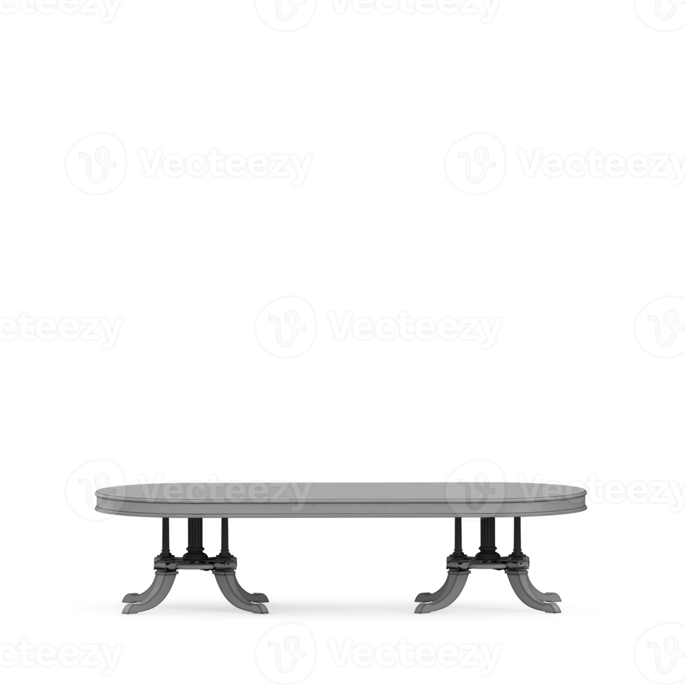 Isometric Table set front 3D render png