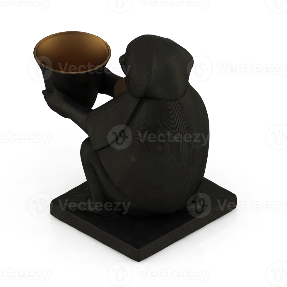 Isometric Statue 3D isolated render png