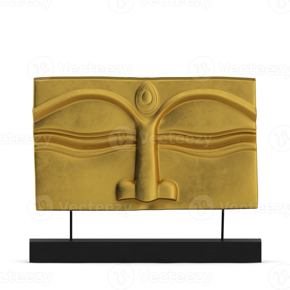 Isometric Statue 3D isolated render png