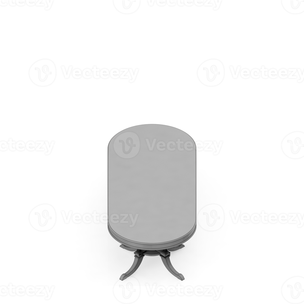 isometrico tavolo impostato prospettiva 3d rendere png